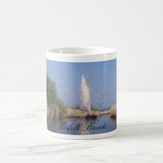 Ölgemälde für Bootsfahrten Norfolklore Kaffeetasse