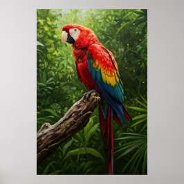 Ölgemälde für Scarlet Macaw Poster