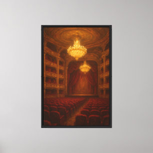Ölgemälde in der Großoper Leinwanddruck