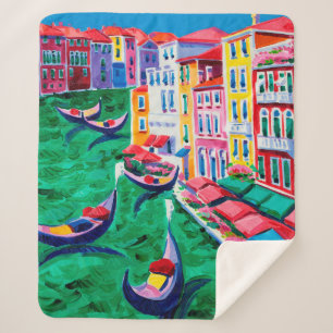 Ölgemälde in Venedig, Italien auf Leinwand Sherpadecke
