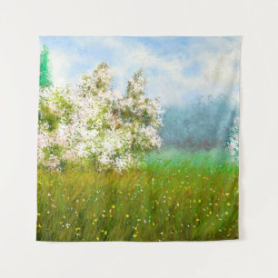 Ölgemälde, Landschaft, Blume auf dem Gebiet Wandteppich