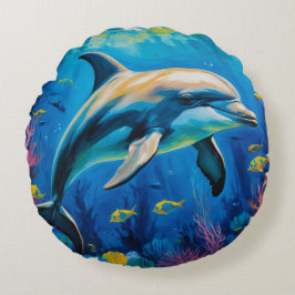 Ölgemälde Rundes Kissen