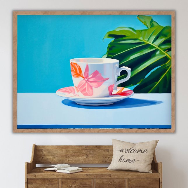 Ölgemälde Stillleben Kaffeetasse, Moderne Fine Art Poster (Von Creator hochgeladen)