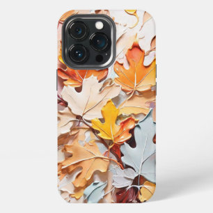 Ölgemälde von Herbstlauben in Pastellfarben. iPhone 13 Pro Hülle