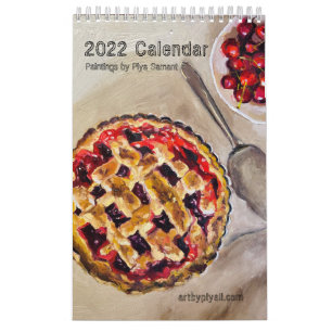 Ölgemälde von Piya Samant "Holiday Leckereien" Kalender