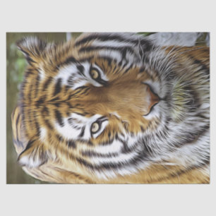 Ölgemälde von Tiger Seidenpapier