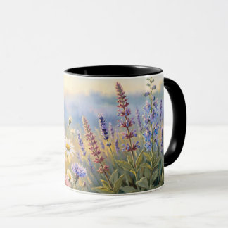 Ölgemälde-Wiesen-Wildblumen-Kaffeetasse Tasse
