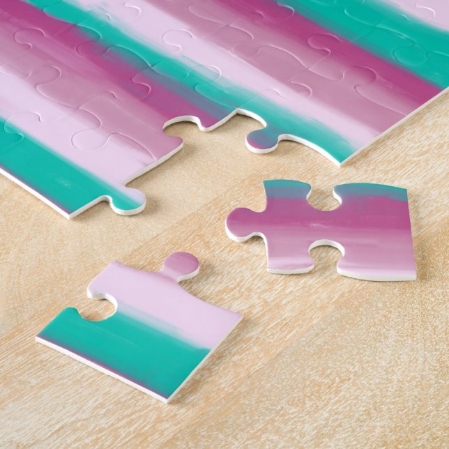 Ölgemalte Candy-Streifen Puzzle (Seite)