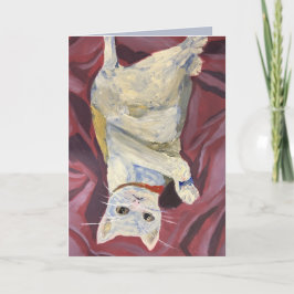 Ölgemalte Katzenkarte Karte