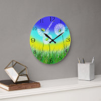 Ölgemalte Leuchte, Weed Clock,