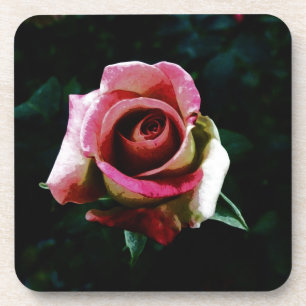 Ölgemalte Rose Untersetzer