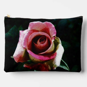 Ölgemalte Rose Zubehörtasche
