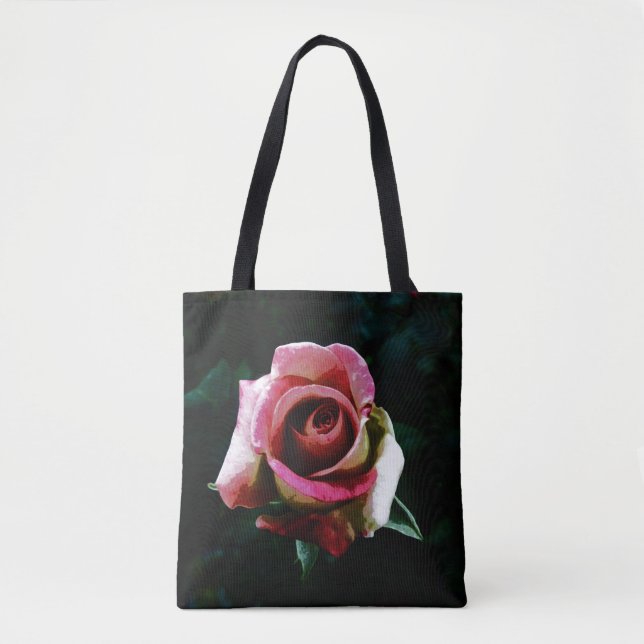 Ölgemalte rote Rose (Vorderseite)