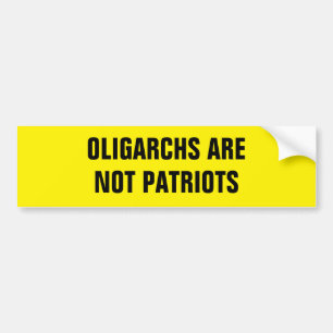 OLIGARCHS SIND KEINE PATRIOTE AUTOAUFKLEBER