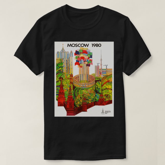 Olimpic Moscow 1980 T-Shirt (Design vorne)