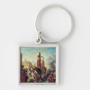 Olinda und Sophronia auf dem Pyre Schlüsselanhänger