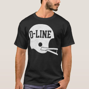OLine Einfacher Vintage-Helm für Offensive Linemen T-Shirt