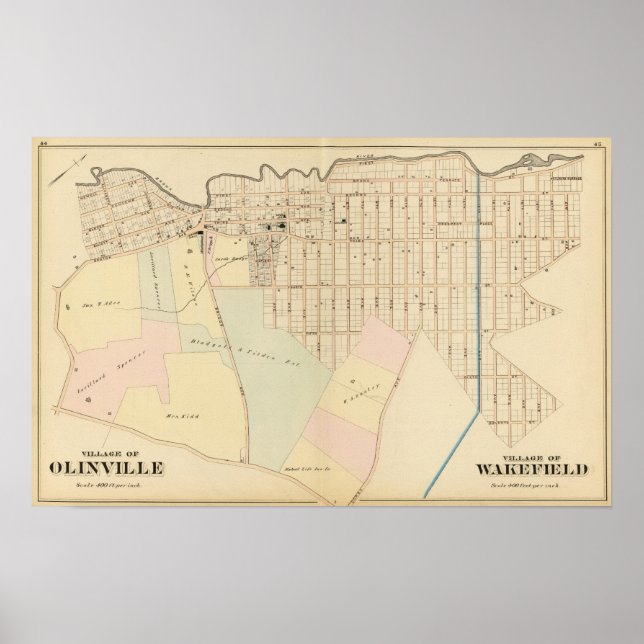 Olinville, Wakefield, New York Poster (Vorne)