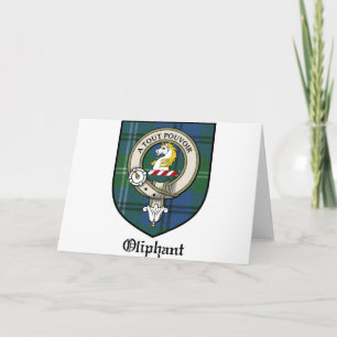 Oliphant Clan Wappen Abzeichen Tartan Karte