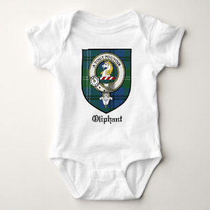 Oliphant Clan-Wappen-AbzeichenTartan Baby Strampler