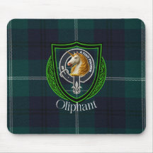 Oliphant Schottischer Clan Tartan und Wappen 