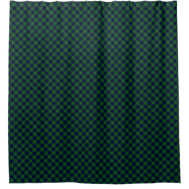 Oliphant tartan blue kariert duschvorhang (Vorderseite)