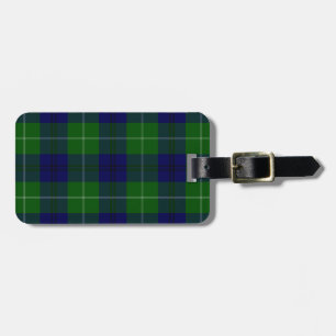 Oliphant tartan blue kariert gepäckanhänger