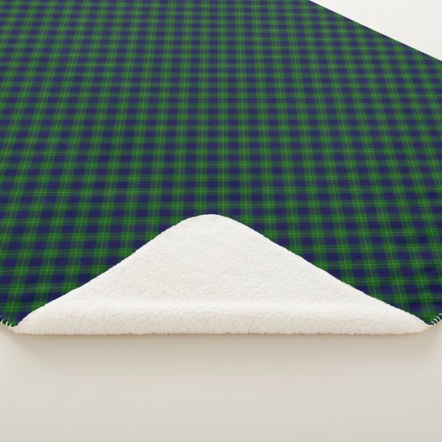 Oliphant tartan blue kariert sherpadecke (3/4)