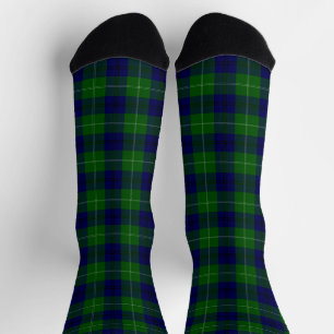 Oliphant tartan blue kariert socken