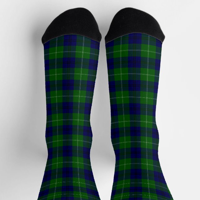 Oliphant tartan blue kariert socken (Oben)