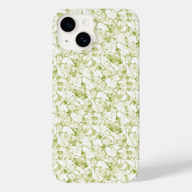 oliv-weiß abstrakt modisches modernes Muster    Case-Mate iPhone Hülle (Rückseite)