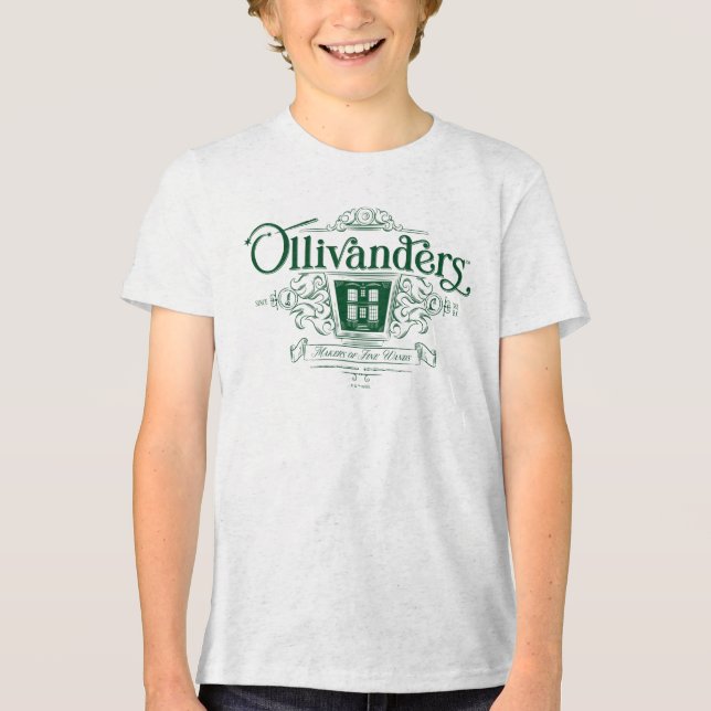 OLIVANDERS™ Hersteller feiner Zauberstäbe Tri-Blend Shirt (Vorderseite)