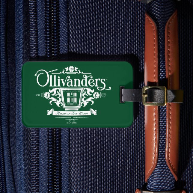 OLIVANDERS™ Hersteller von feinen Wands Gepäckanhänger (Vorderseite Insitu 4)
