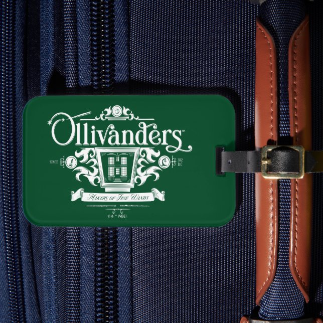 OLIVANDERS™ Hersteller von feinen Wands Gepäckanhänger (Vorderseite Insitu 4)