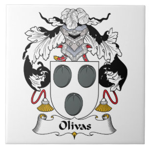 Olivas Familienwappen Fliese