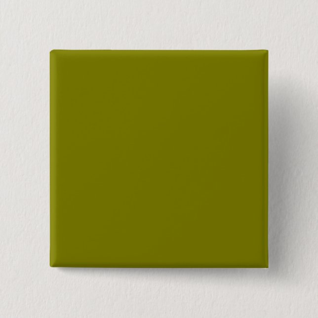 Olive 808000 Solid Color Design Button (Vorderseite)