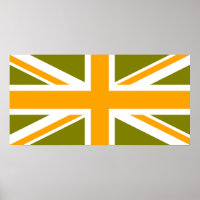Olive and Orange Union Jack