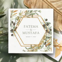 Olive Blätter Gold Branch Hochzeit