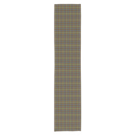 Olive Blue Orange Plaid Tartan Table Runner Kurzer Tischläufer