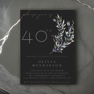 Olive Branch Birthday Einladung