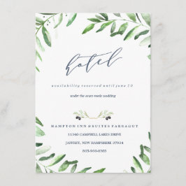 Olive Branch Boho Garden Hotel Card Begleitkarte