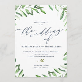 Olive Branch Boho Garden Wedding Einladung