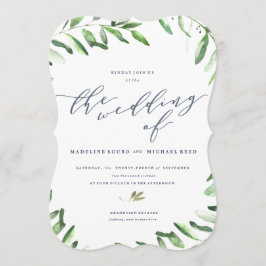 Olive Branch Boho Garden Wedding Einladung