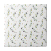 Olive Branch Botanical Rustic Pattern