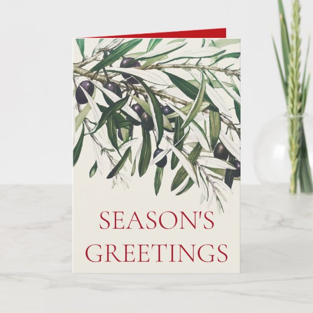 "OLIVE BRANCH" CHRISTMAS GREETCARD KARTE (Vorderseite)