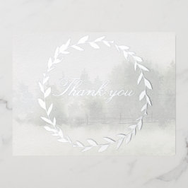 Olive Branch Chuppah Forest Wedding Danke Karte