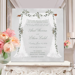 Olive Branch Chuppah Wedding Einladung