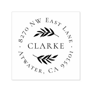 Olive Branch Circle Address Briefmarke Permastempel