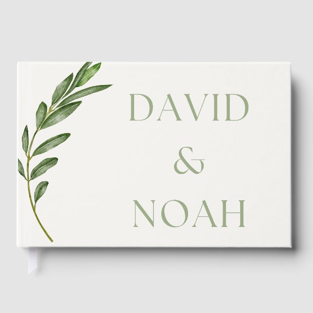 Olive Branch Guest Book Gästebuch (Vorderseite)