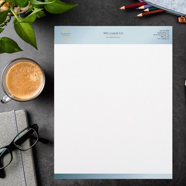 Olive Branch Kreath Beruflich Moderne Minimalistis Briefbogen (Von Creator hochgeladen)